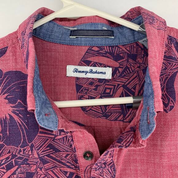 Tommy Bahama Men's Hawaiian Button Down Shirt Size XL - Picture 3 of 15